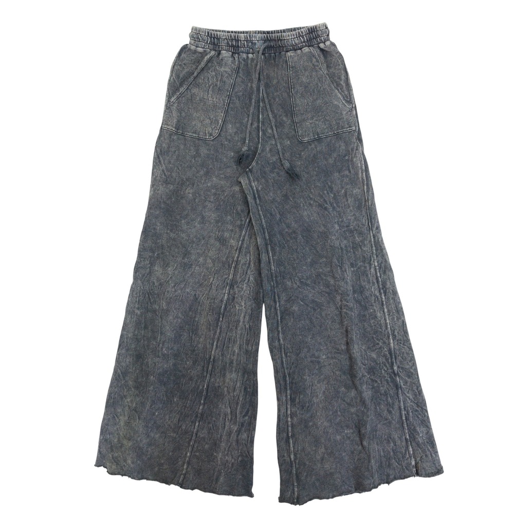 Three Bird Nest Relaxing Robin Wide Leg Pants Womens Medium Gray Mineral Wash